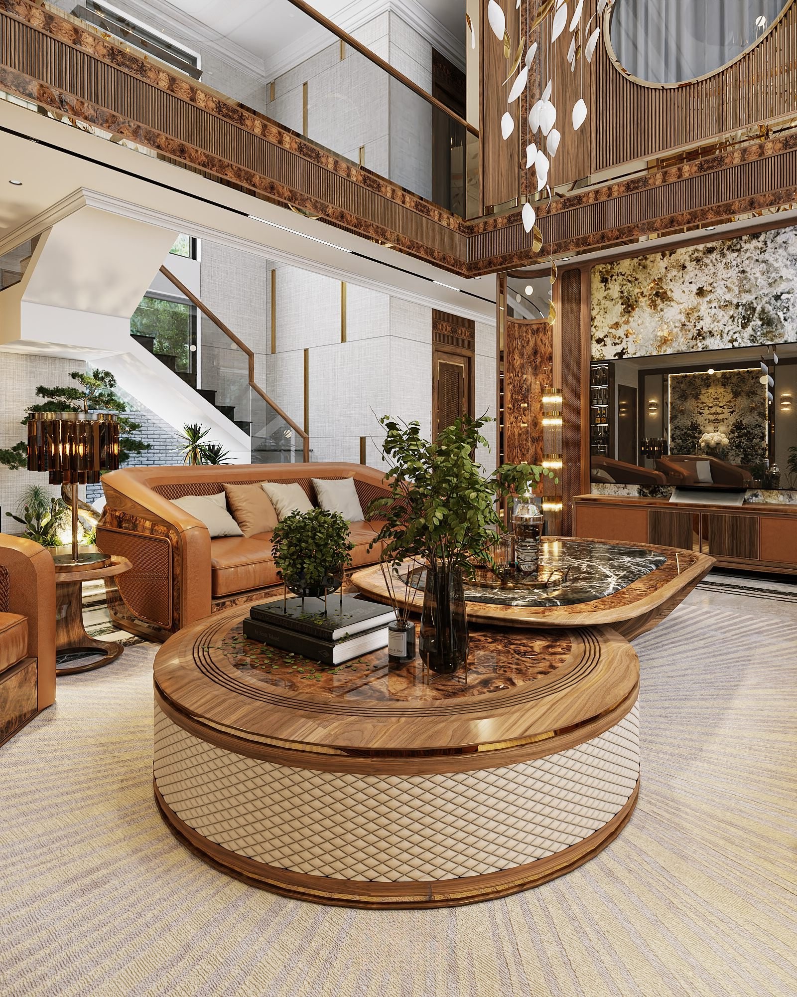 Bàn trà phòng khách đẹp gỗ tần bì thiết kế bàn trà đôi