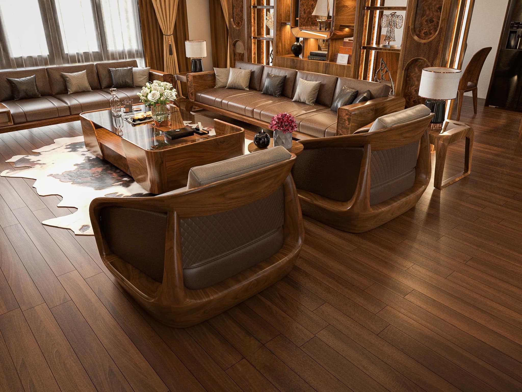 Bộ bàn ghế phòng khách đẹp thiết kế hiện đại