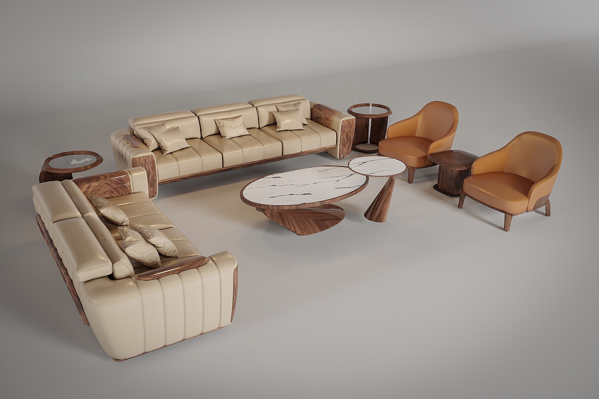 Bộ ghế sofa phòng khách đẹp hiện đại và tiện nghi