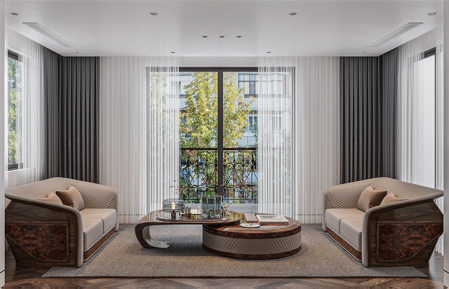 Ghe sofa gỗ