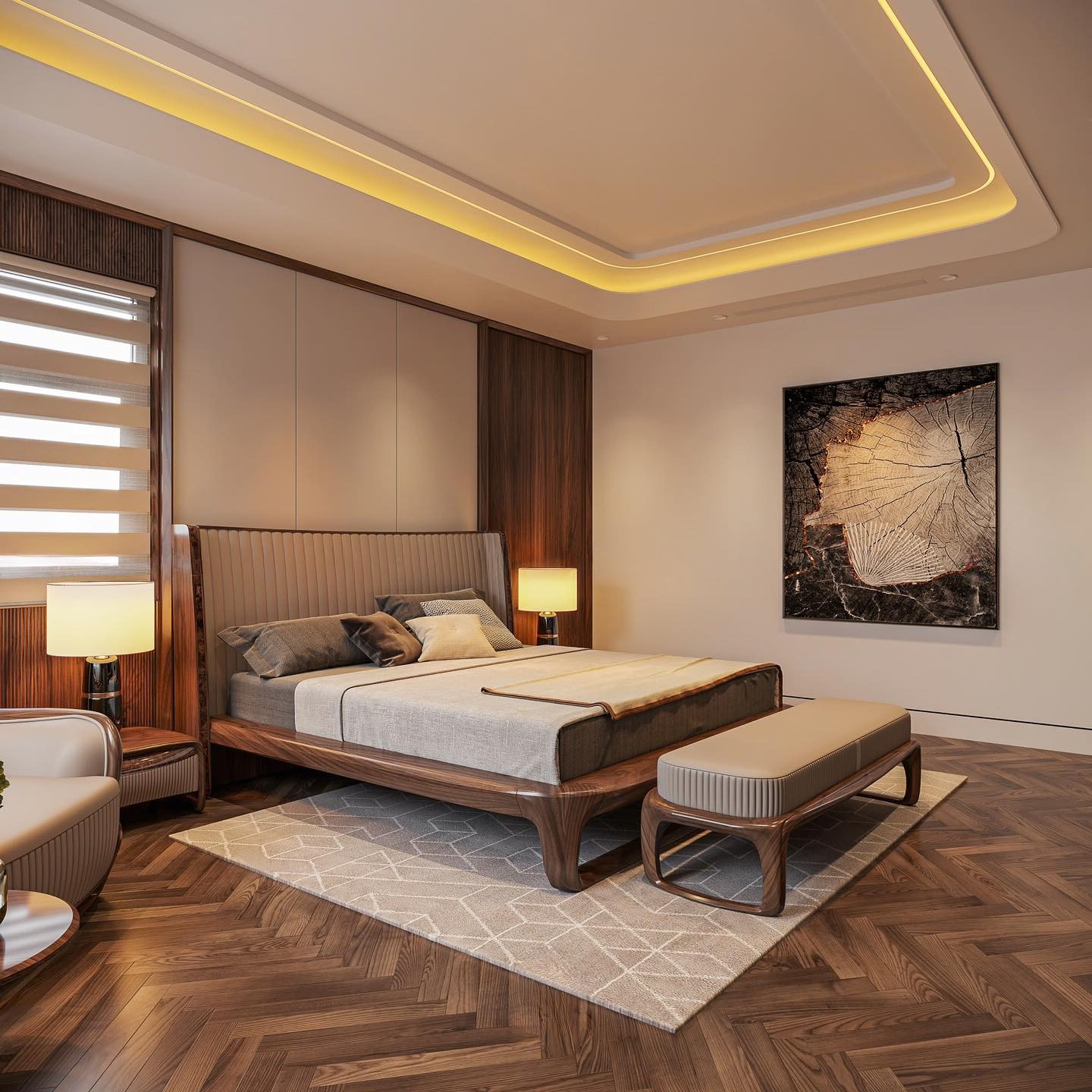 Giường gỗ đẹp hiện đại