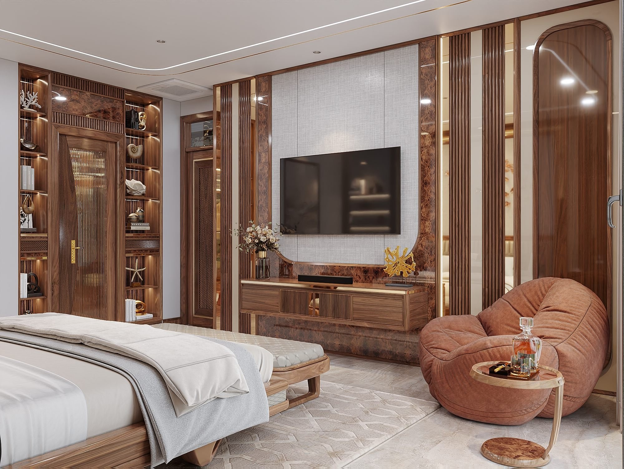 Kệ tivi gỗ hiên đại