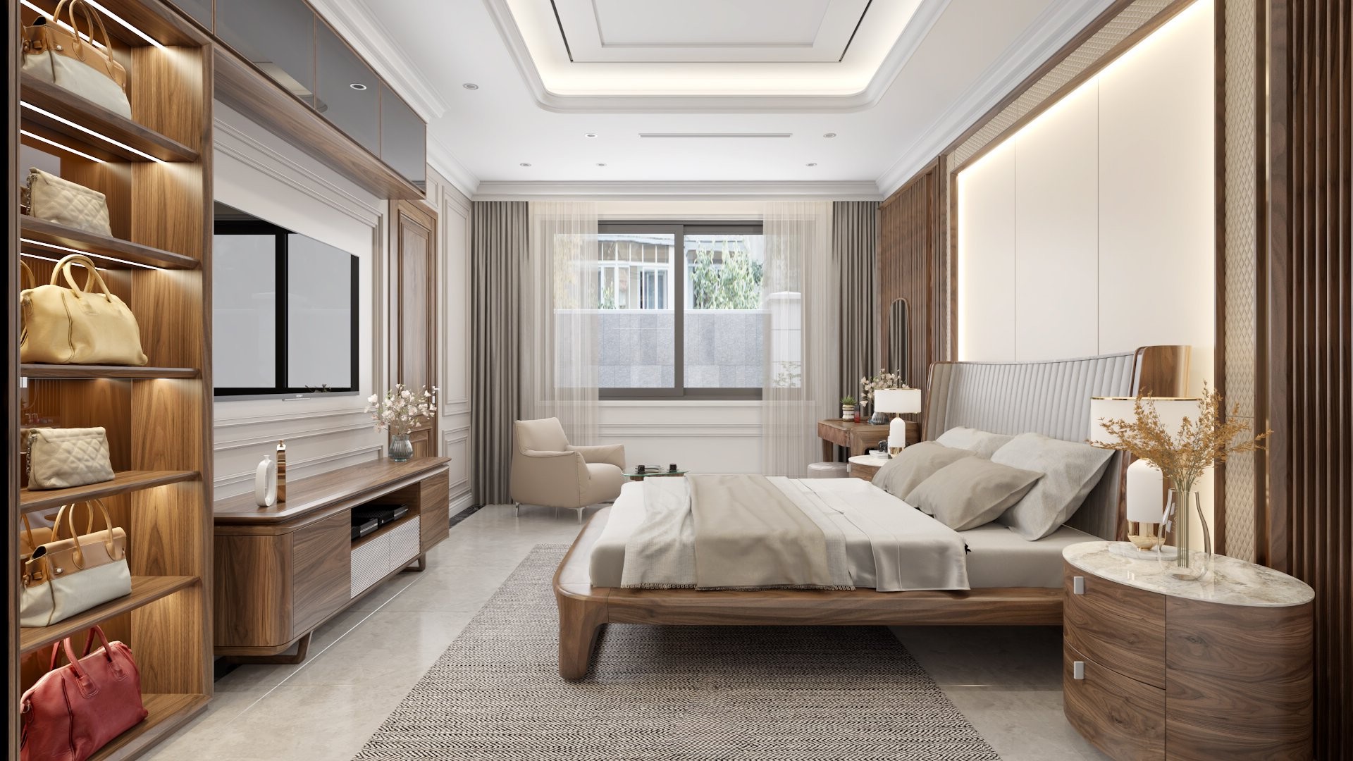 Mẫu giường gỗ đep