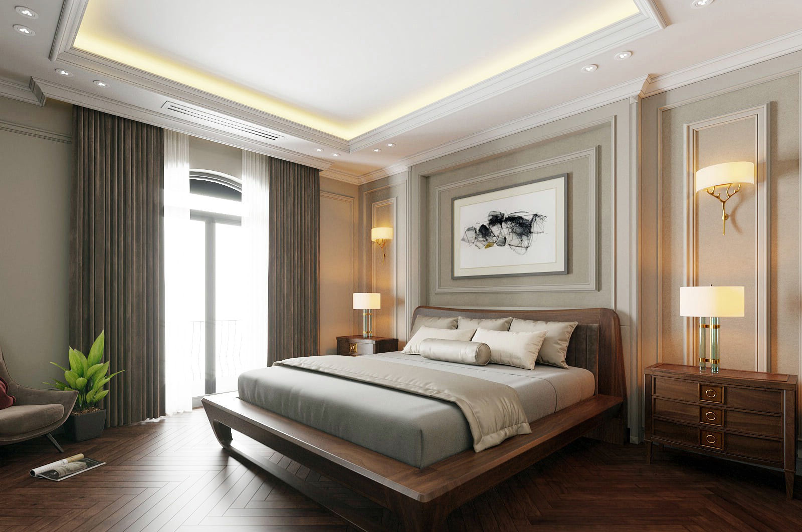 Mẫu giường gỗ