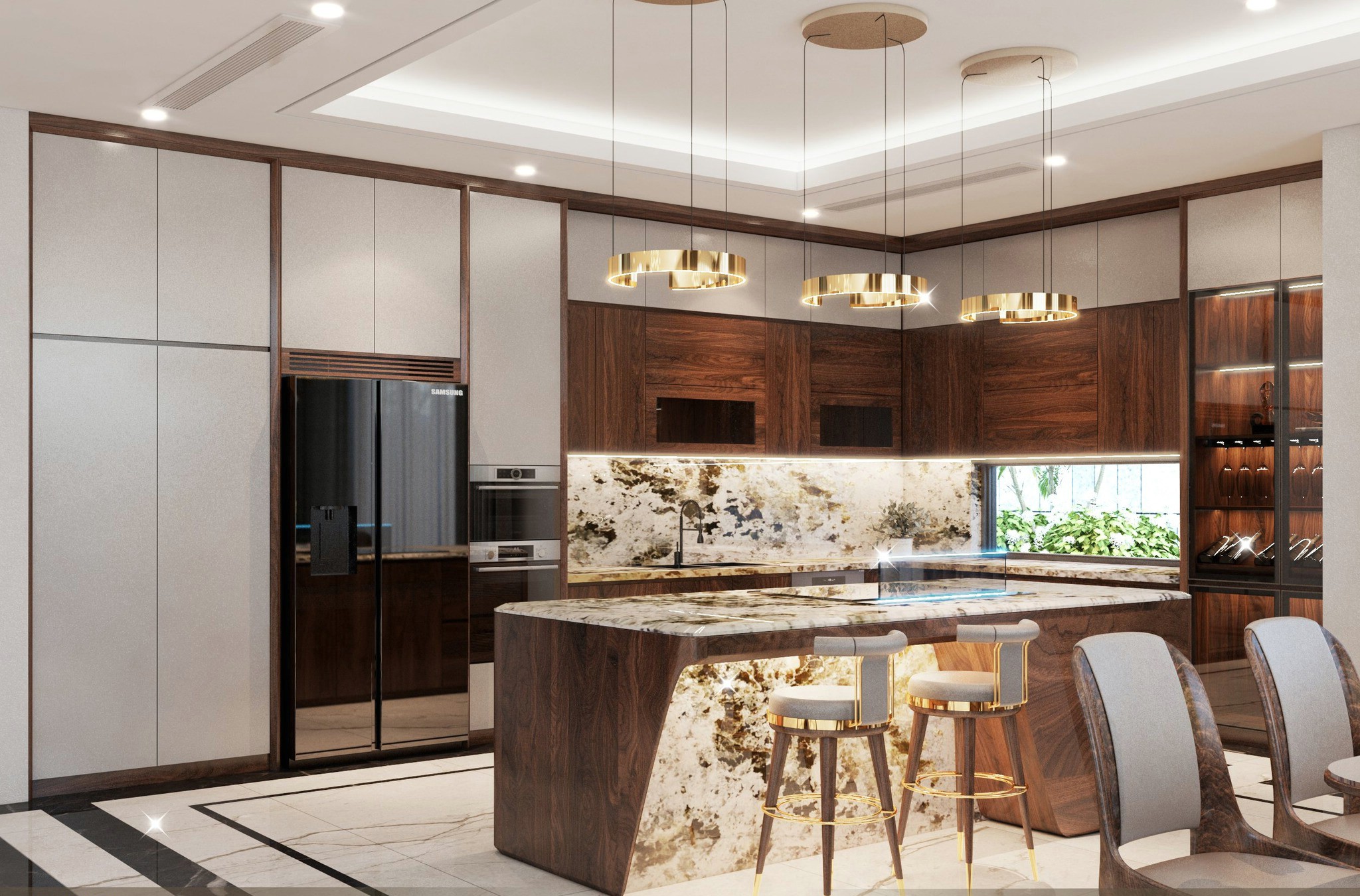 Tủ bếp gỗ đẹp
