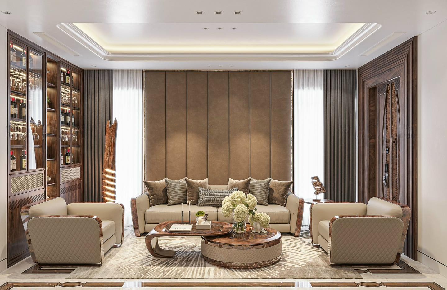 Tủ rượu phòng khách